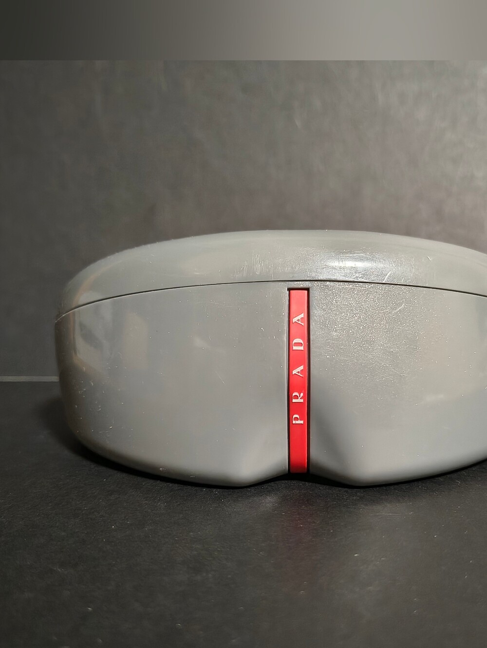Authentic Prada Linea Rossa Sport Gray Hard Sunglasses Case